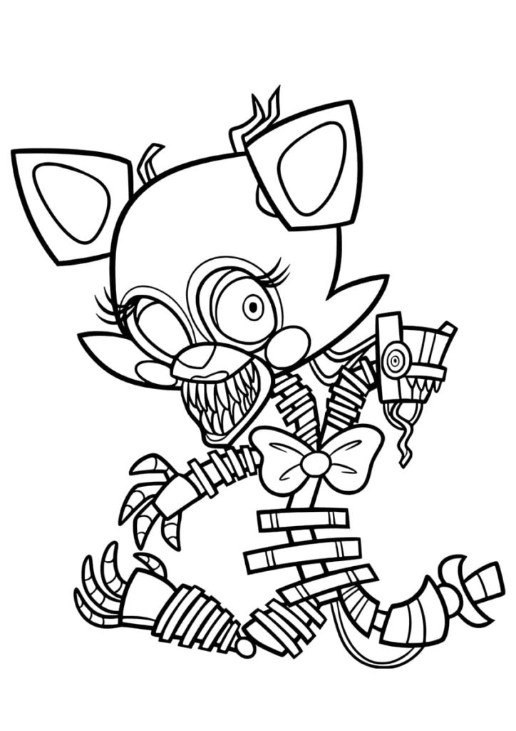 Çocuklar İçin Five Nights At Freddy Boyama Sayfaları 