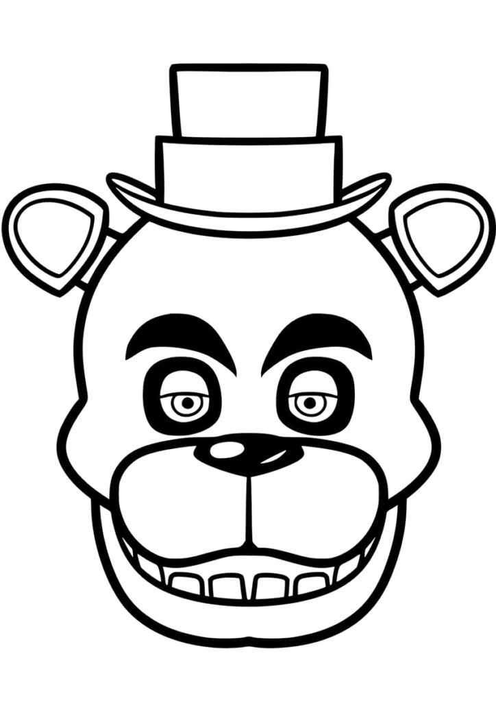 Çocuklar İçin Freddy Boyama Sayfaları 