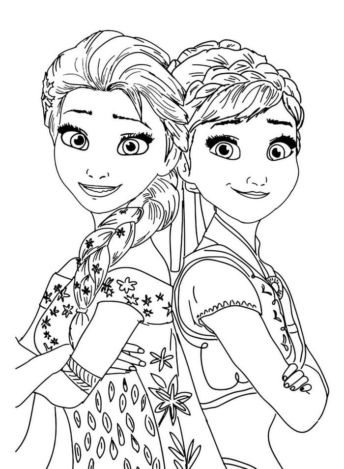 Çocuklar İçin Frozen-2 Boyama Sayfaları 