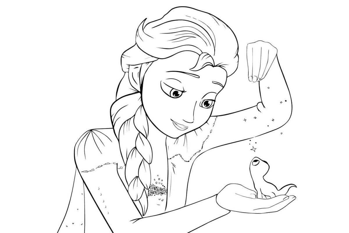 Çocuklar İçin Frozen-2 Boyama Sayfaları 