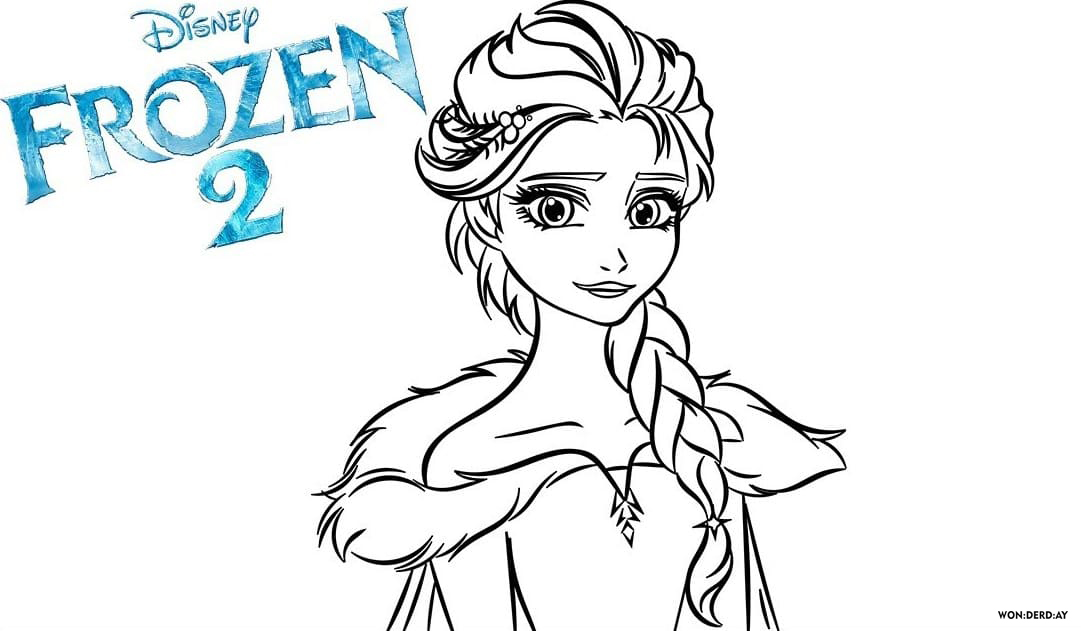 Çocuklar İçin Frozen-2 Boyama Sayfaları 