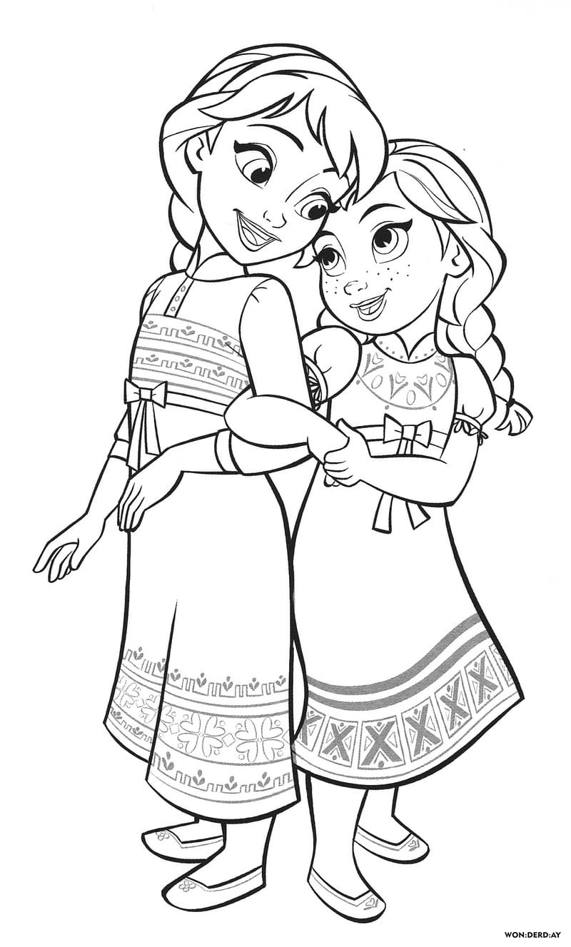 Çocuklar İçin Frozen-2 Boyama Sayfaları 