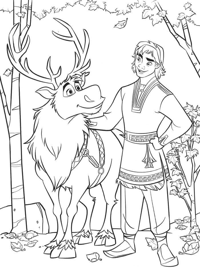 Çocuklar İçin Frozen-2 Boyama Sayfaları 