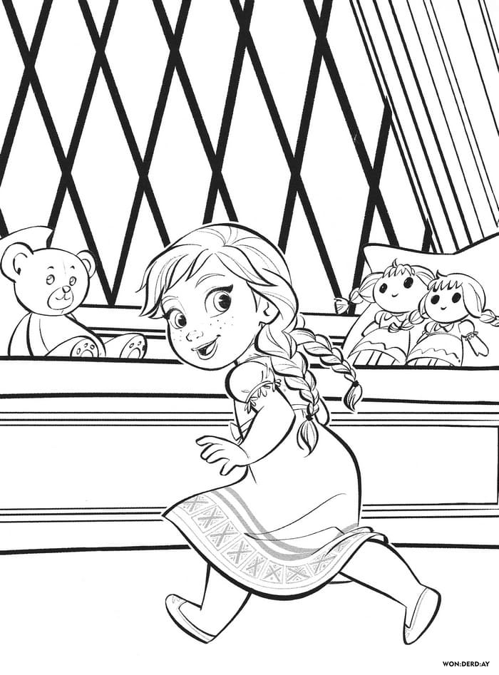 Çocuklar İçin Frozen-2 Boyama Sayfaları 