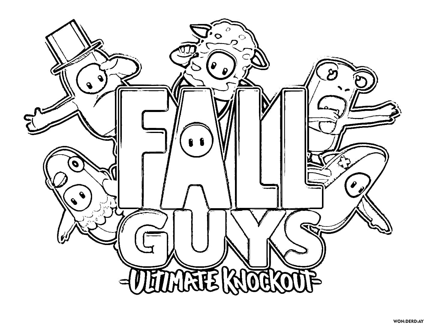 Çocuklar İçin Full Guys Boyama Sayfaları 
