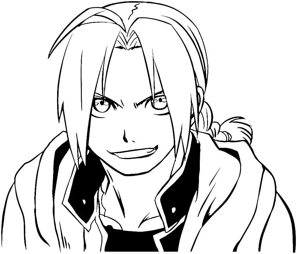 Çocuklar İçin Fullmetal Alchemist Boyama Sayfaları 