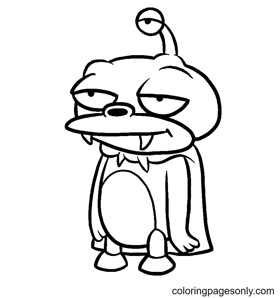 Çocuklar İçin Futurama Boyama Sayfaları 