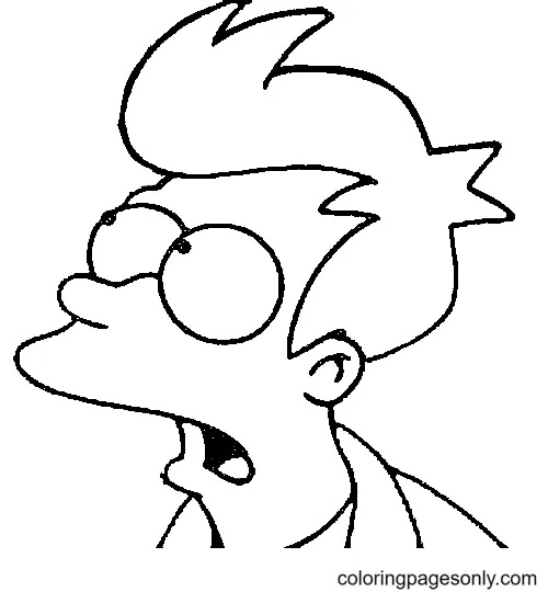Çocuklar İçin Futurama Boyama Sayfaları 