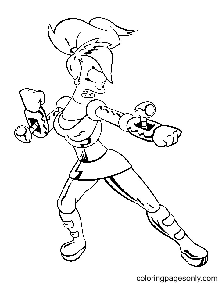 Çocuklar İçin Futurama Boyama Sayfaları 