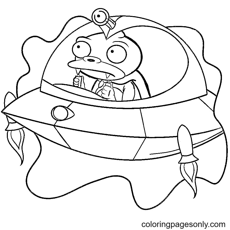 Çocuklar İçin Futurama Boyama Sayfaları 