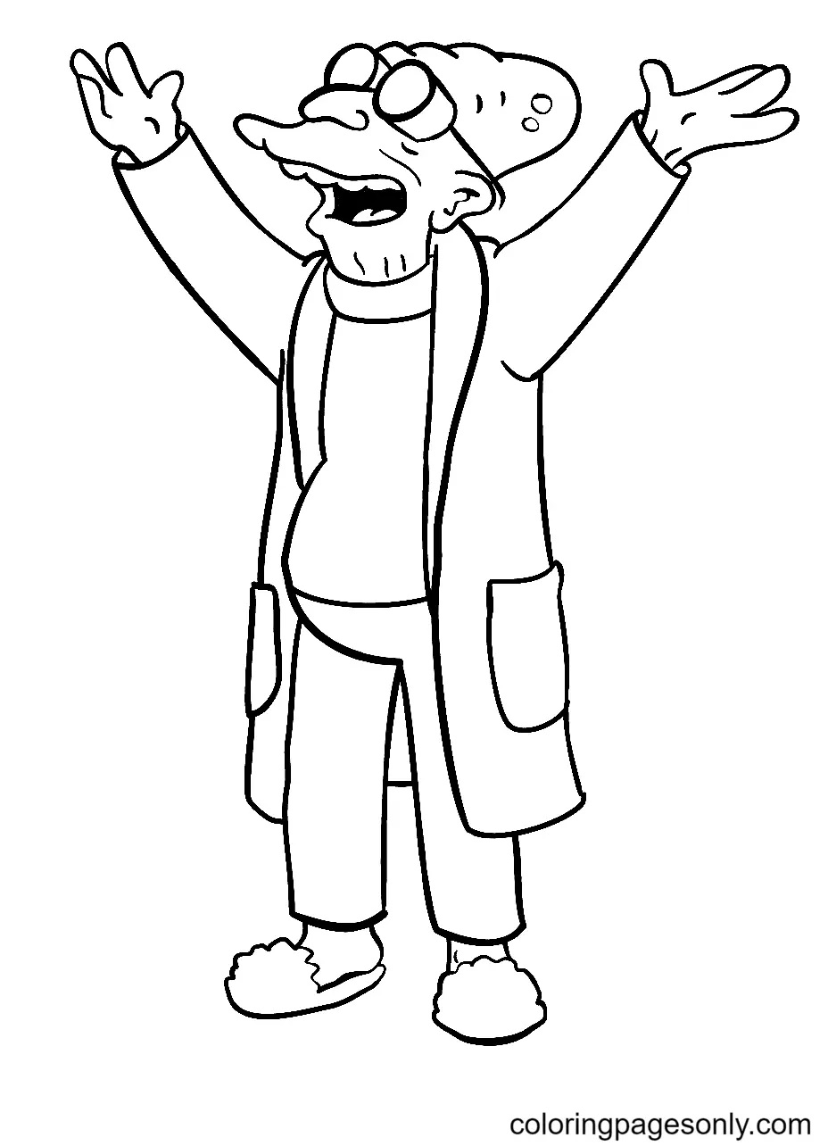 Çocuklar İçin Futurama Boyama Sayfaları 