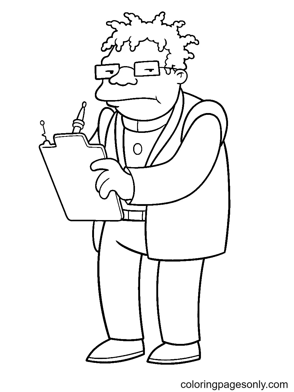 Çocuklar İçin Futurama Boyama Sayfaları 