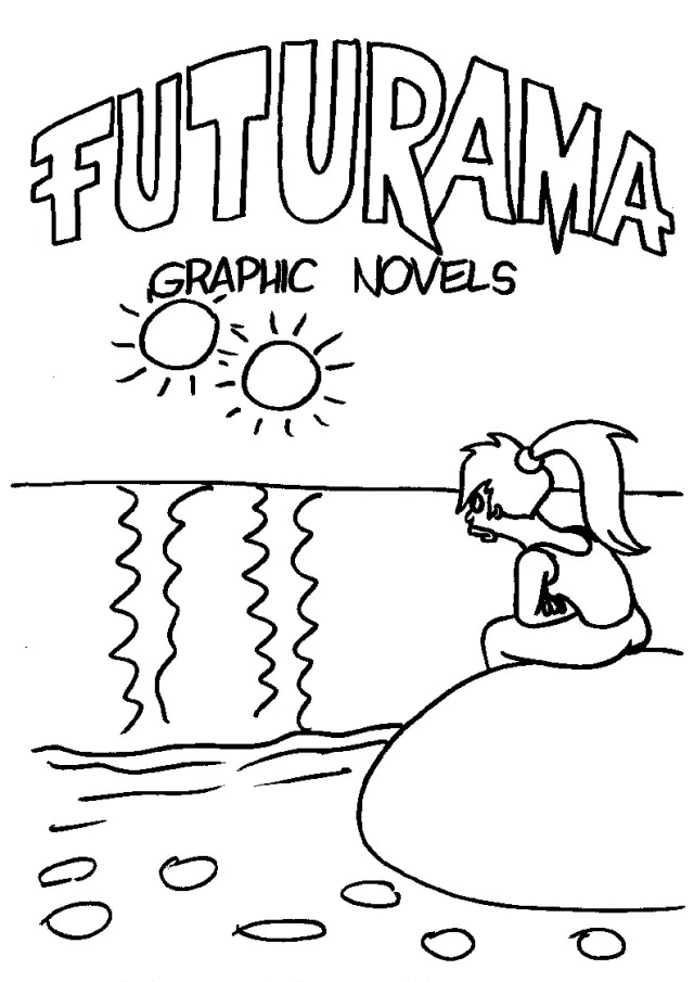 Çocuklar İçin Futurama Boyama Sayfaları 