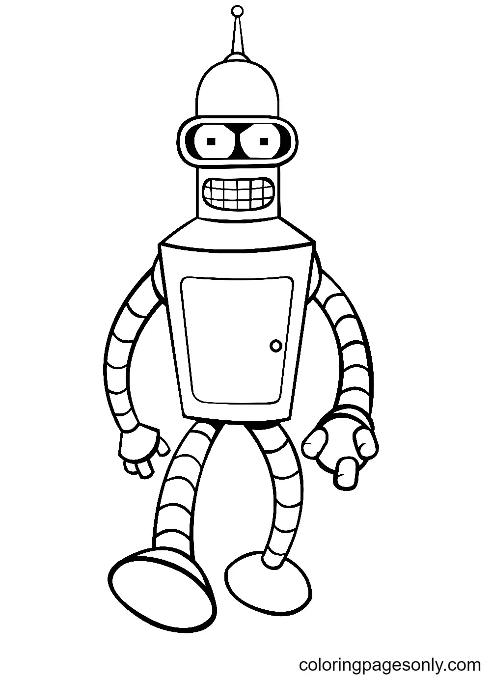 Çocuklar İçin Futurama Boyama Sayfaları 