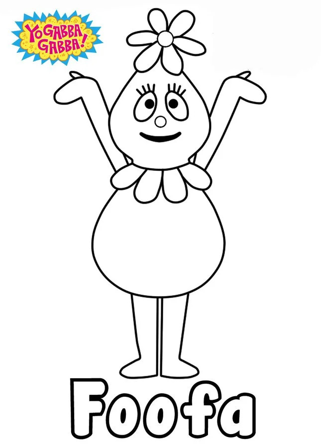 Çocuklar İçin Gabba Gabba Boyama Sayfaları 