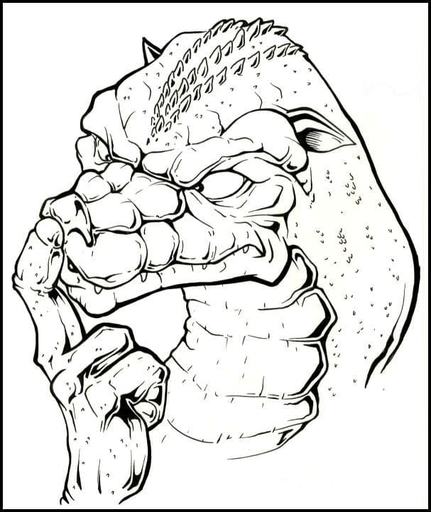 Çocuklar İçin Godzilla Boyama Sayfaları 