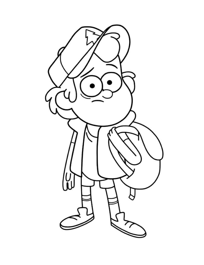 Çocuklar İçin Gravity Falls Boyama Sayfaları 