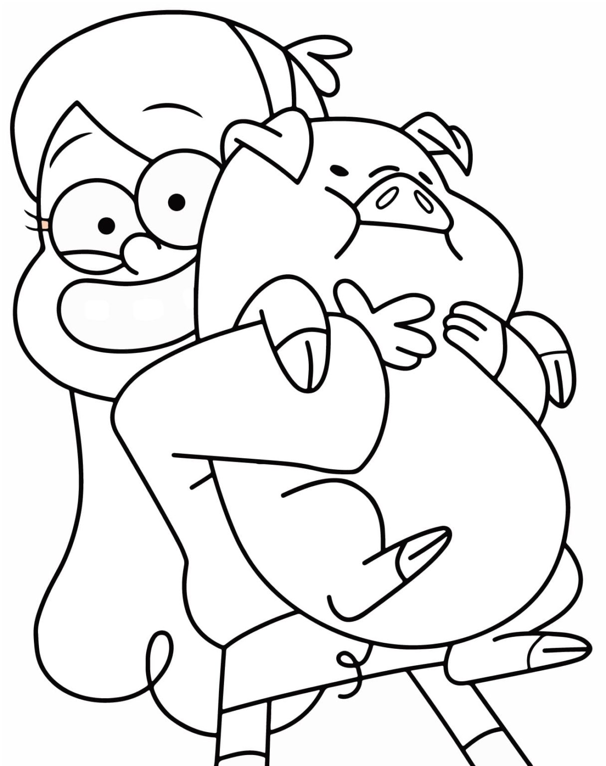 Çocuklar İçin Gravity Falls Boyama Sayfaları 