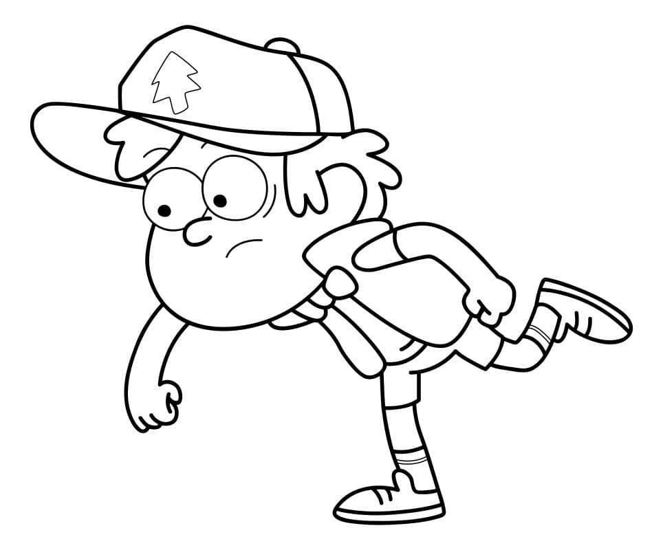 Çocuklar İçin Gravity Falls Boyama Sayfaları 