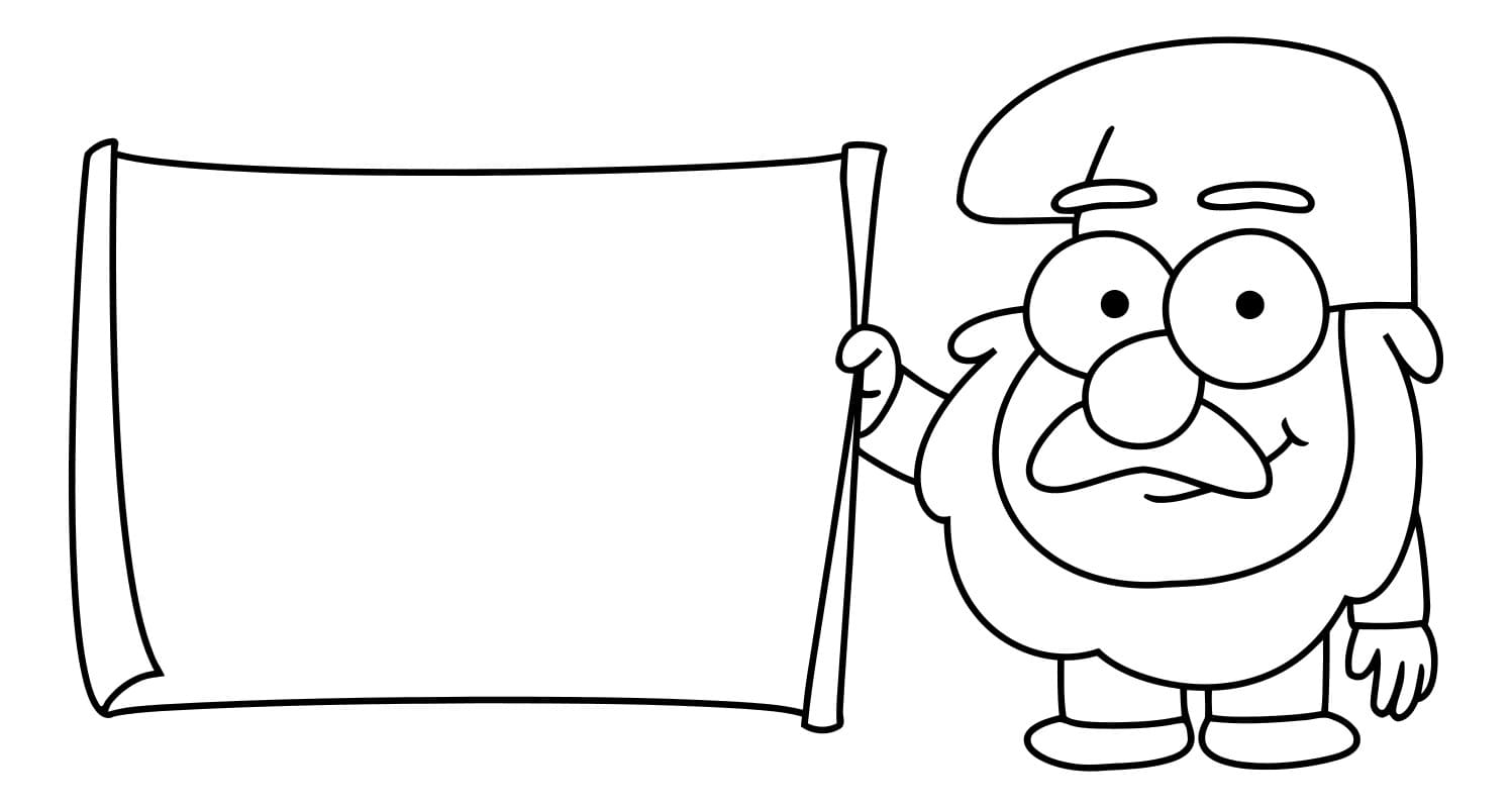 Çocuklar İçin Gravity Falls Boyama Sayfaları 