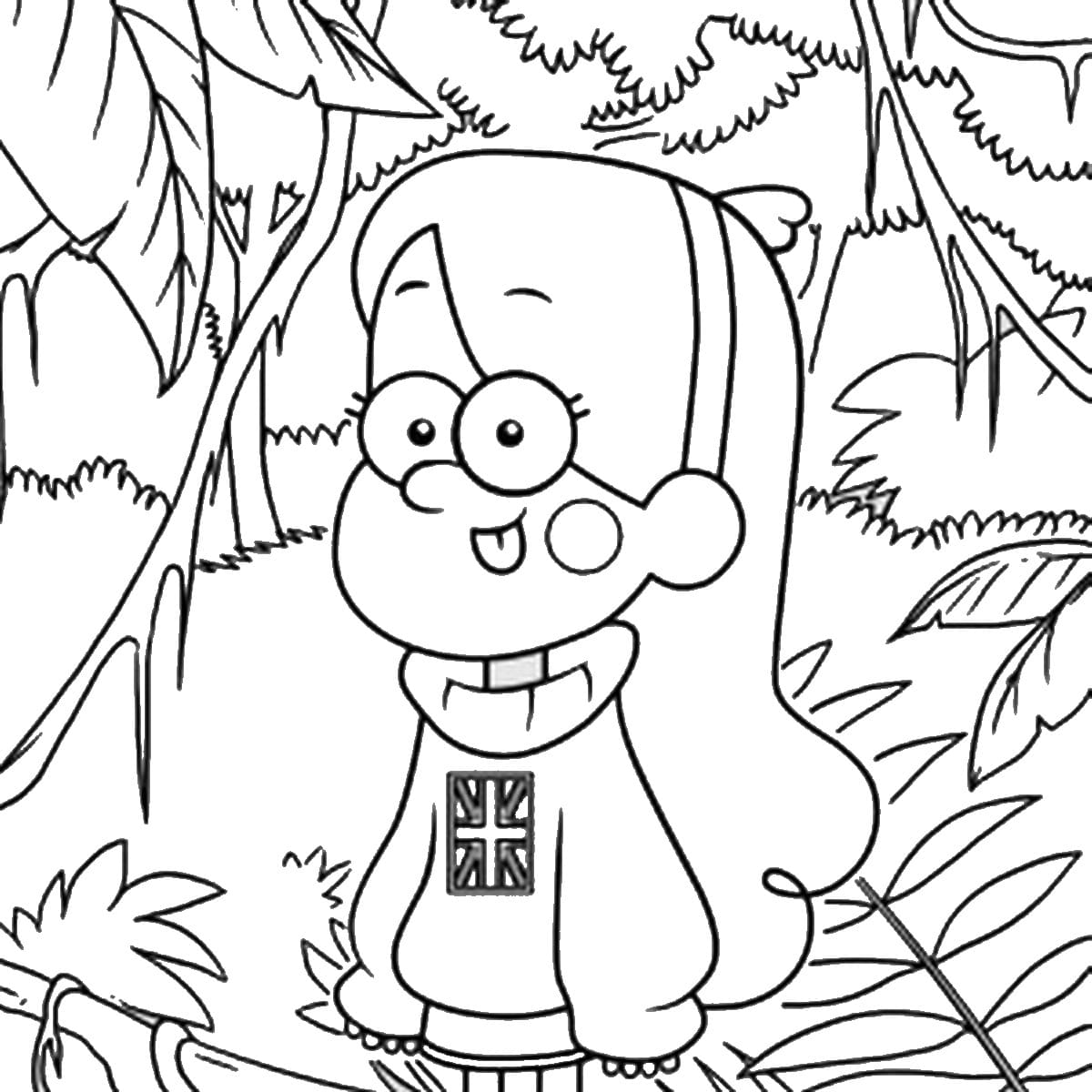 Çocuklar İçin Gravity Falls Boyama Sayfaları 