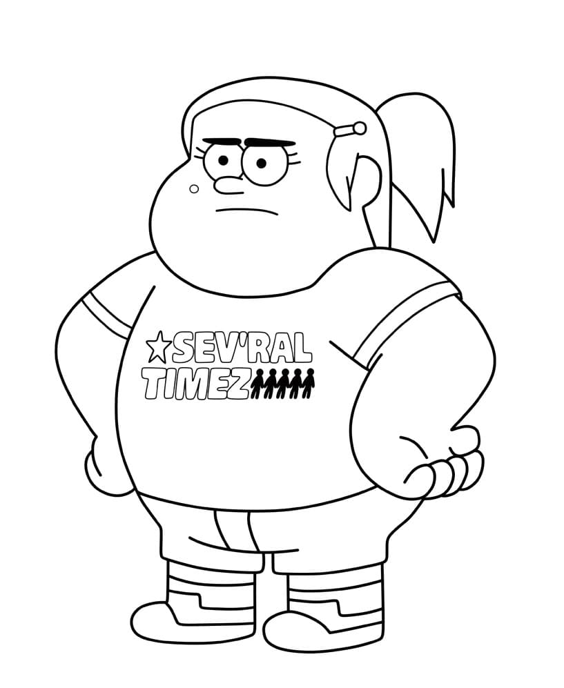 Çocuklar İçin Gravity Falls Boyama Sayfaları 