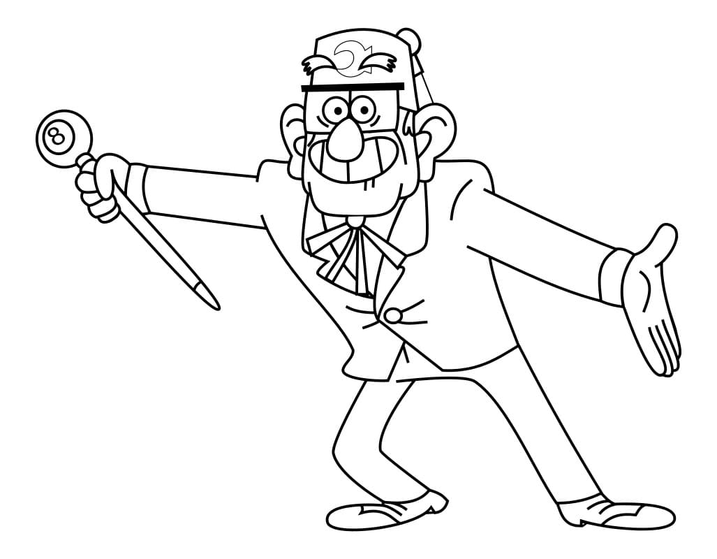 Çocuklar İçin Gravity Falls Boyama Sayfaları 