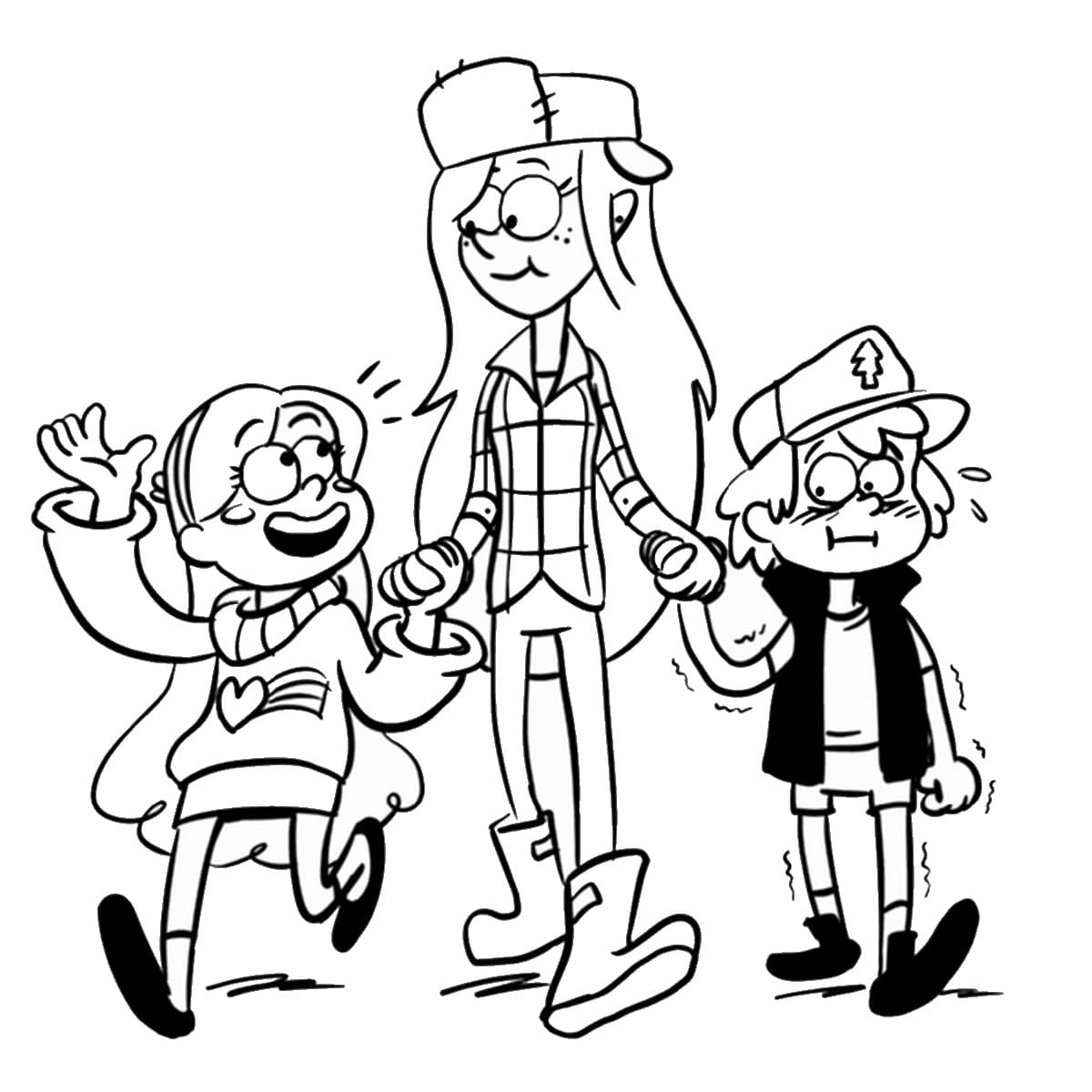 Çocuklar İçin Gravity Falls Boyama Sayfaları 