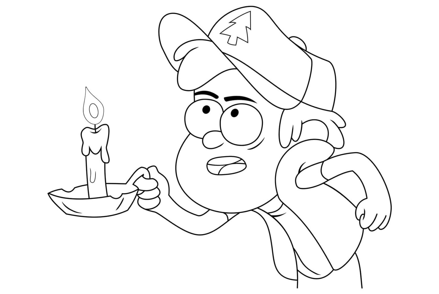 Çocuklar İçin Gravity Falls Boyama Sayfaları 