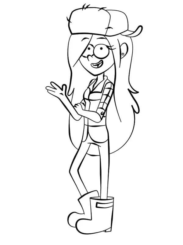 Çocuklar İçin Gravity Falls Boyama Sayfaları 