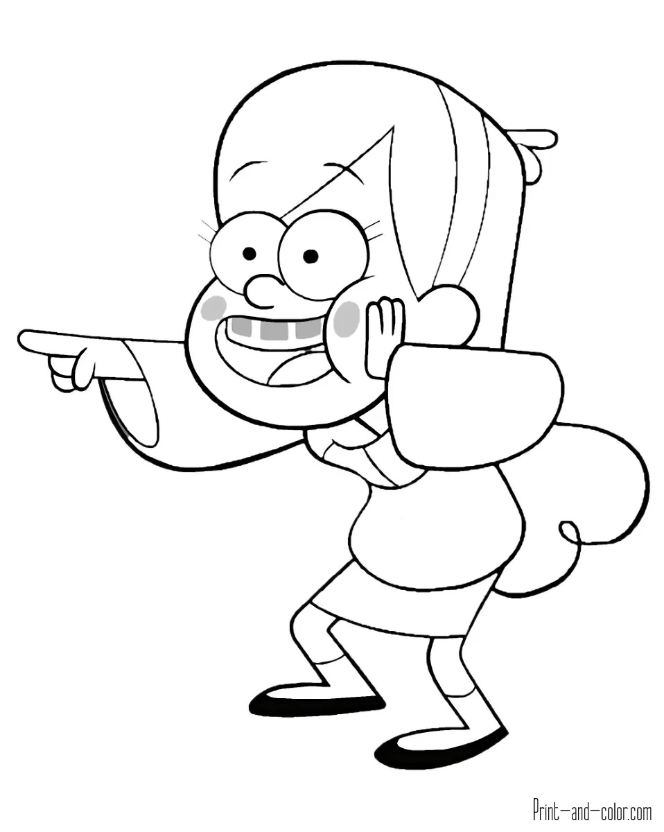 Çocuklar İçin Gravity Falls Boyama Sayfaları 