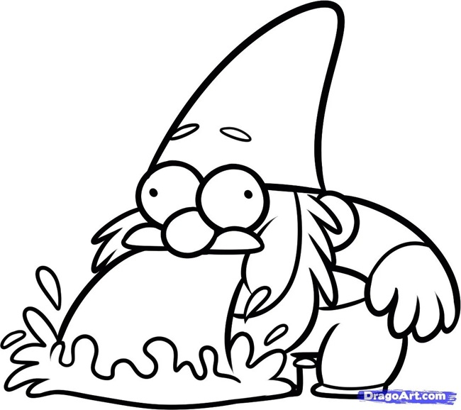 Çocuklar İçin Gravity Falls Boyama Sayfaları 