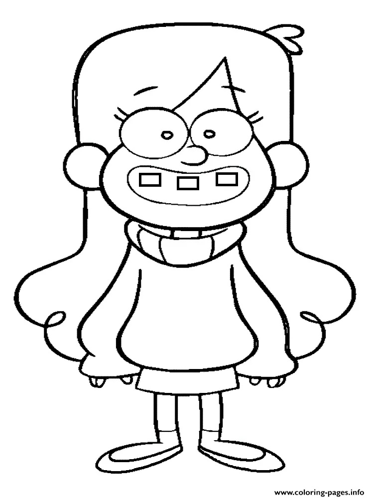 Çocuklar İçin Gravity Falls Boyama Sayfaları 