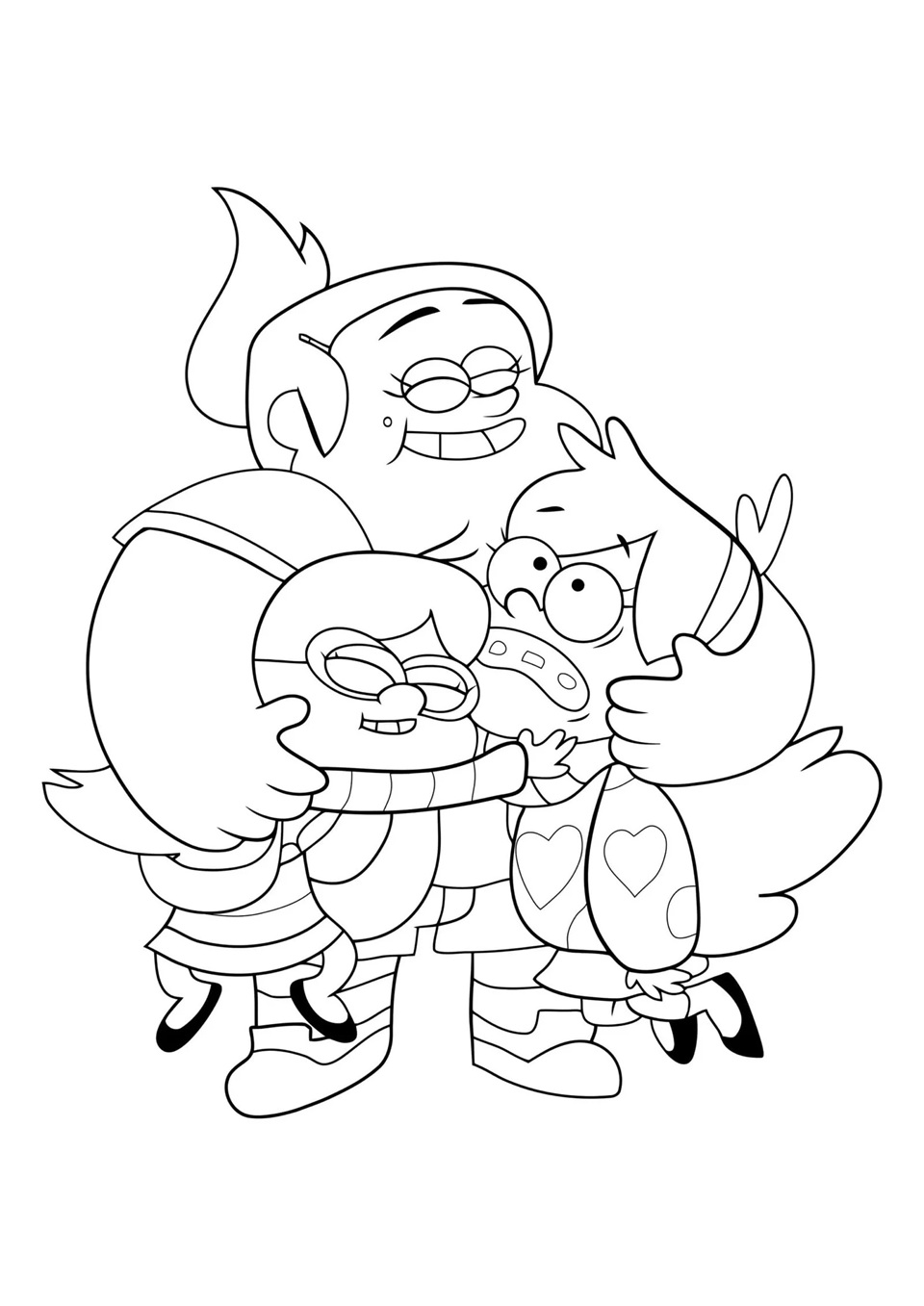Çocuklar İçin Gravity Falls Boyama Sayfaları 