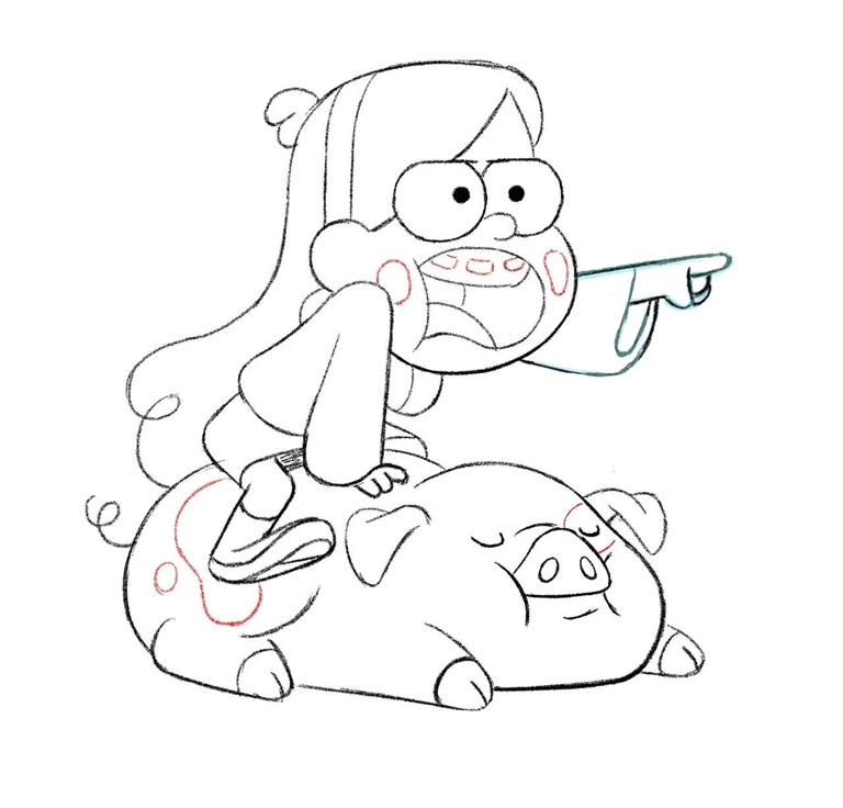 Çocuklar İçin Gravity Falls Boyama Sayfaları 