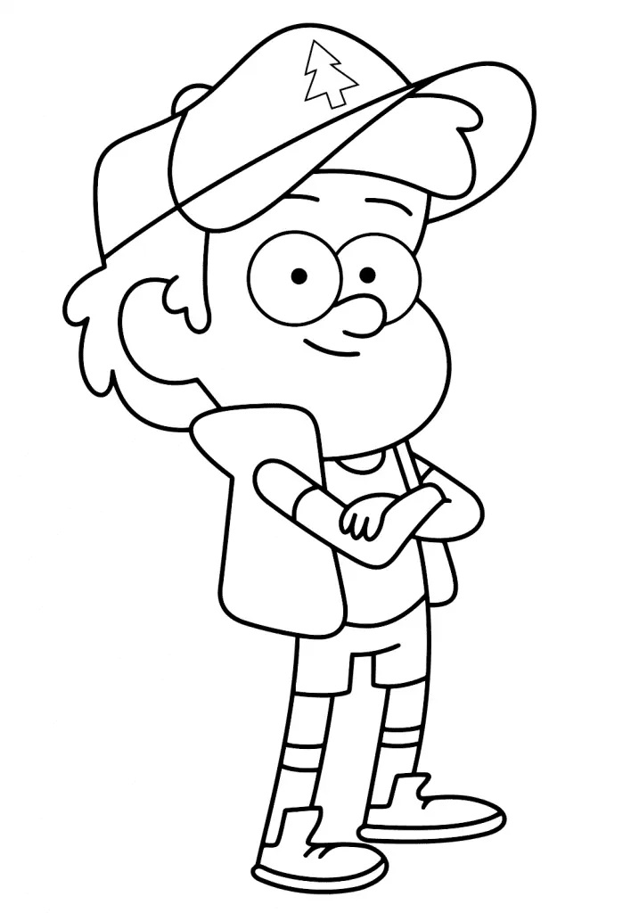 Çocuklar İçin Gravity Falls Boyama Sayfaları 