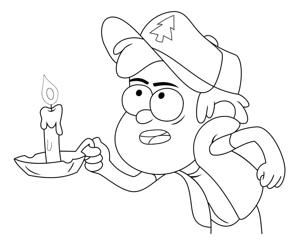 Çocuklar İçin Gravity Falls Boyama Sayfaları 