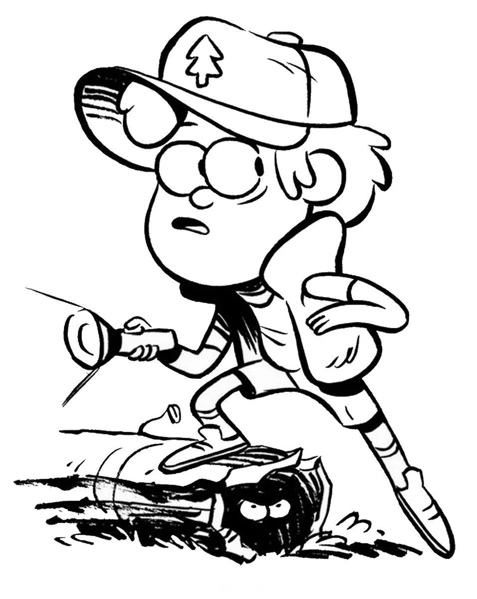 Çocuklar İçin Gravity Falls Boyama Sayfaları 