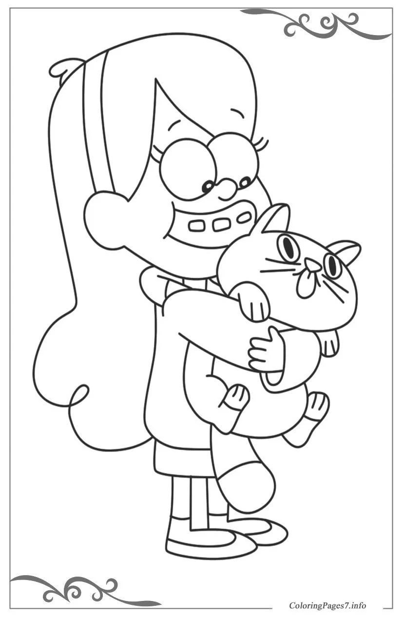 Çocuklar İçin Gravity Falls Boyama Sayfaları 