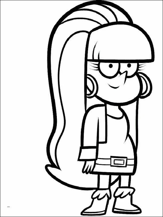 Çocuklar İçin Gravity Falls Boyama Sayfaları 