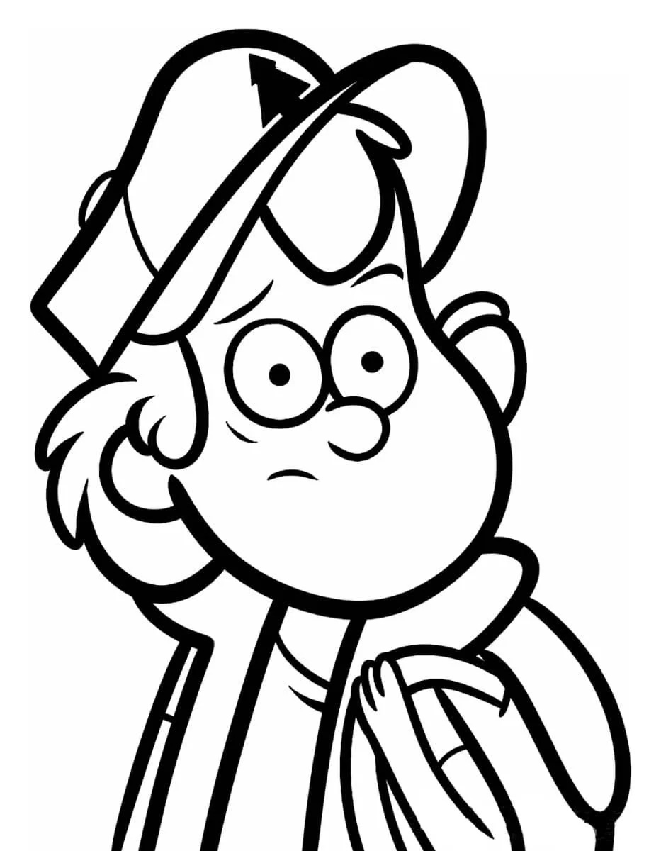 Çocuklar İçin Gravity Falls Boyama Sayfaları 