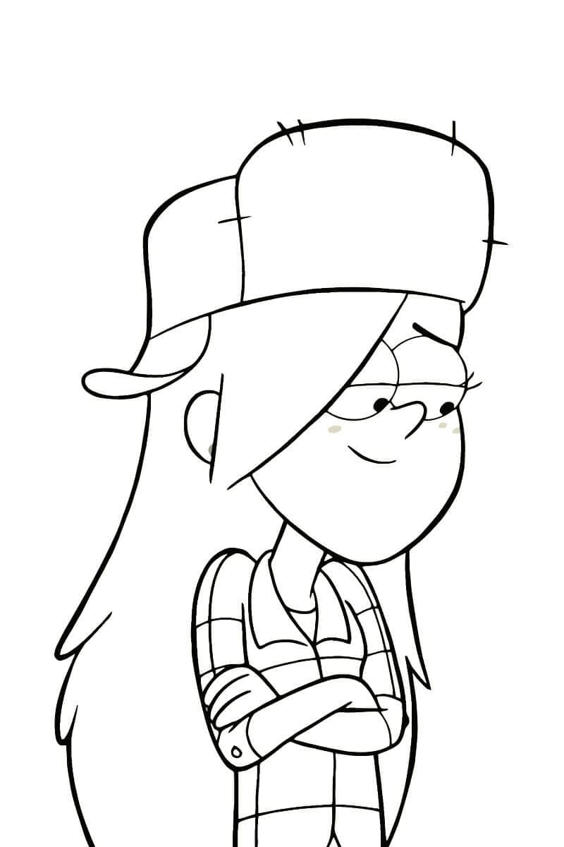 Çocuklar İçin Gravity Falls Boyama Sayfaları 