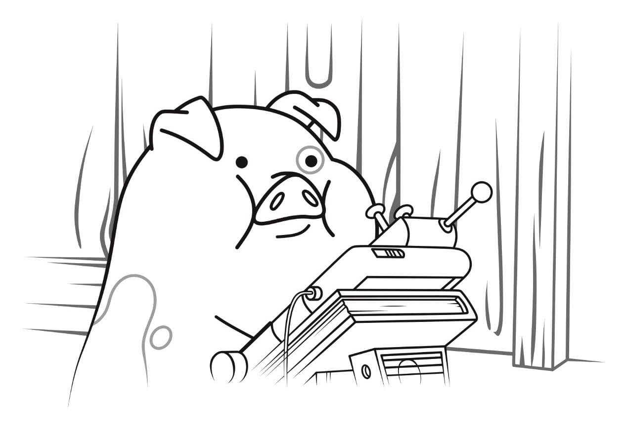 Çocuklar İçin Gravity Falls Boyama Sayfaları 