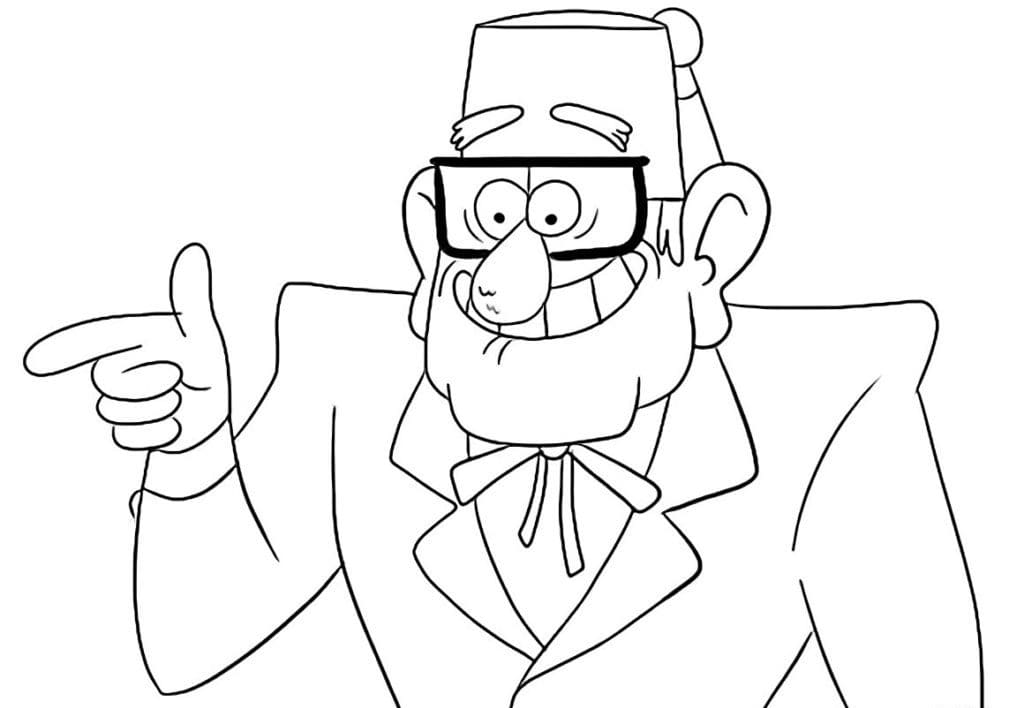 Çocuklar İçin Gravity Falls Boyama Sayfaları 