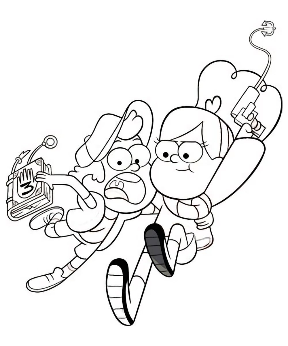 Çocuklar İçin Gravity Falls Boyama Sayfaları 