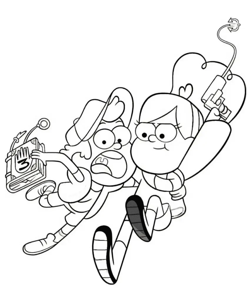 Çocuklar İçin Gravity Falls Boyama Sayfaları 