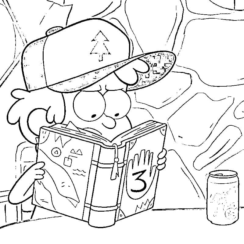 Çocuklar İçin Gravity Falls Boyama Sayfaları 
