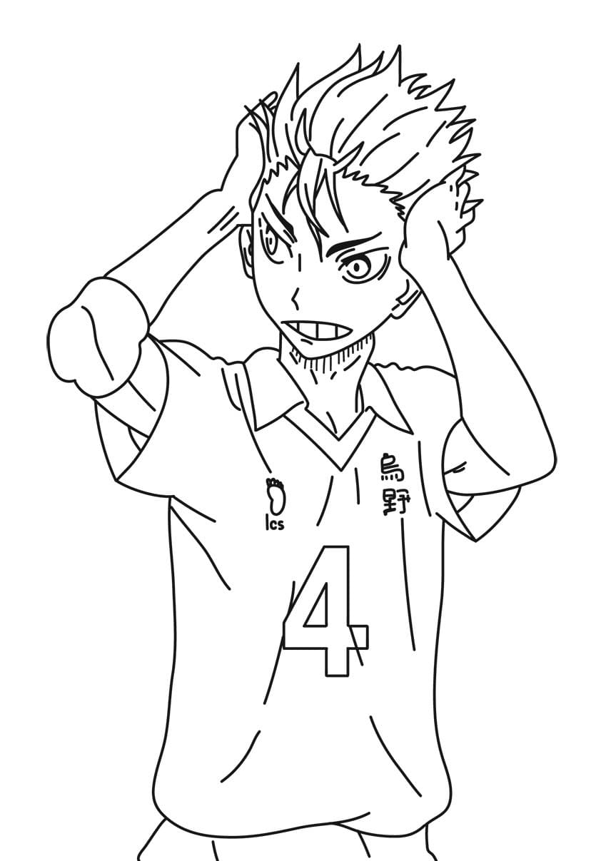 Çocuklar İçin Haikyuu Boyama Sayfaları 