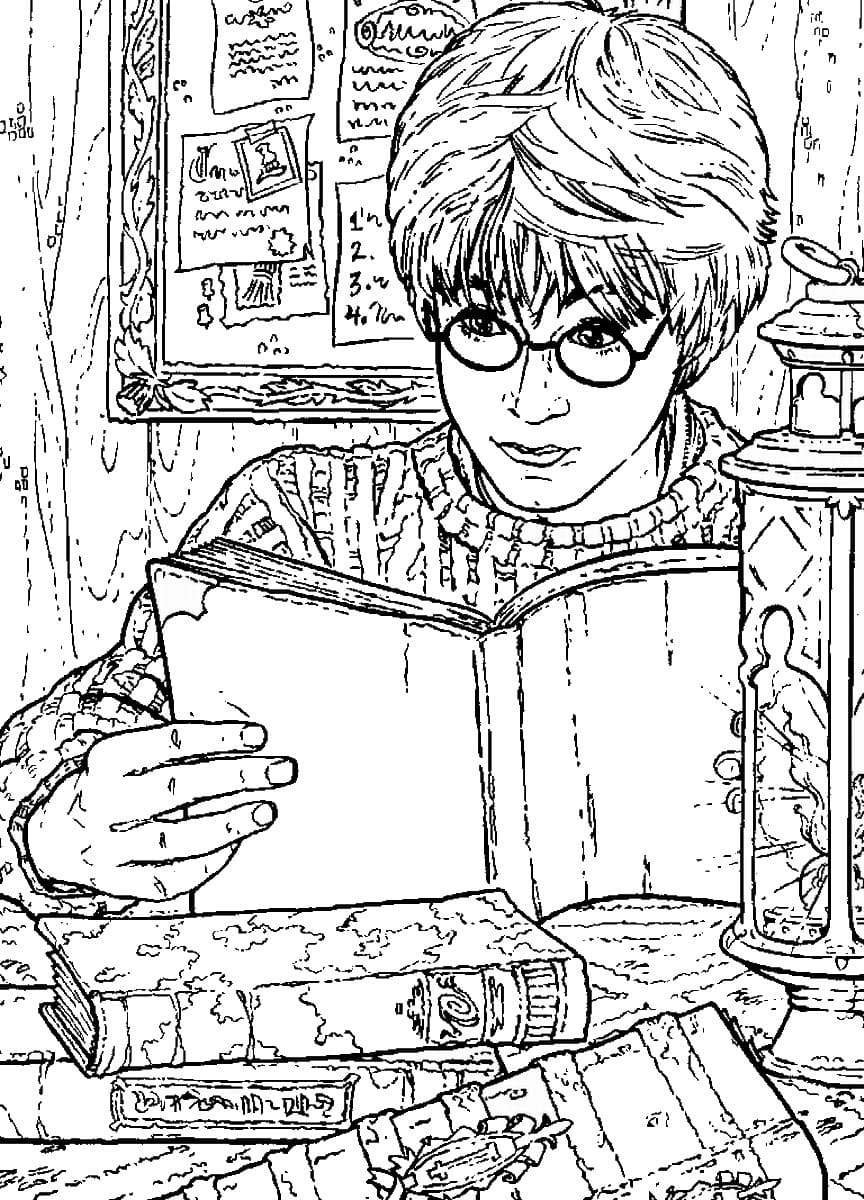 Çocuklar İçin Harry Potter Boyama Sayfaları 