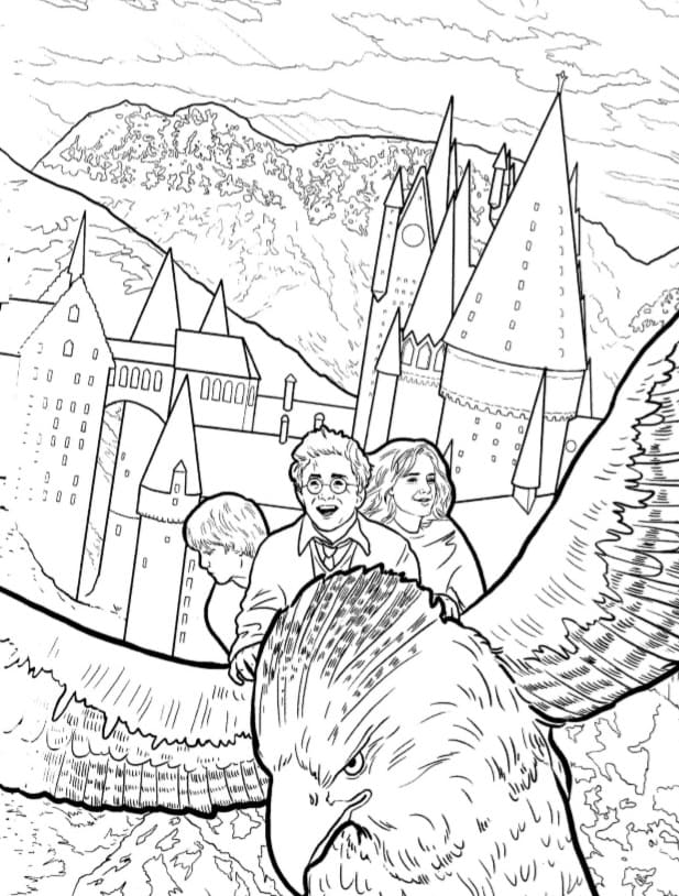 Çocuklar İçin Harry Potter Boyama Sayfaları 